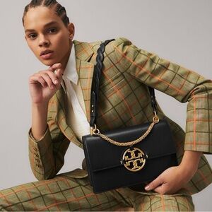 Tory Burch Black Quilted Shoulder Bag